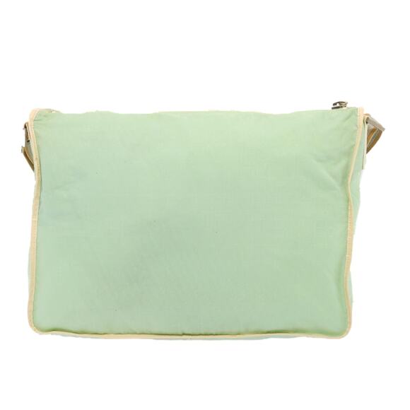 FENDI Zucchino Canvas Shoulder Bag Nylon Green - Picture 3 of 12